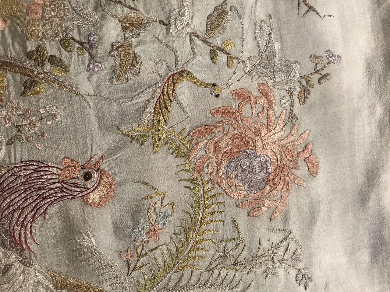 antique chinese silk embroidery pictures
