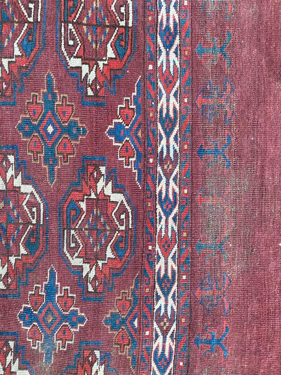 Afghan Bobyrug’s Beautiful Antique Chuval Turkmen Rug For Sale