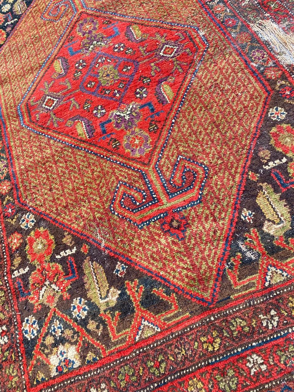 Beautiful Antique Distressed Malayer Runner For Sale 6