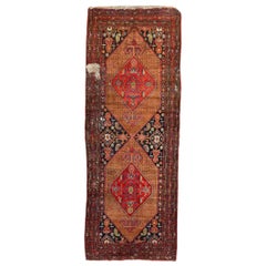 Beautiful Antique Distressed Malayer Runner