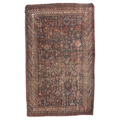 Bobyrug's Beautiful Antique Distressed Shiraz Rug (Tapis Shiraz antique vieilli)