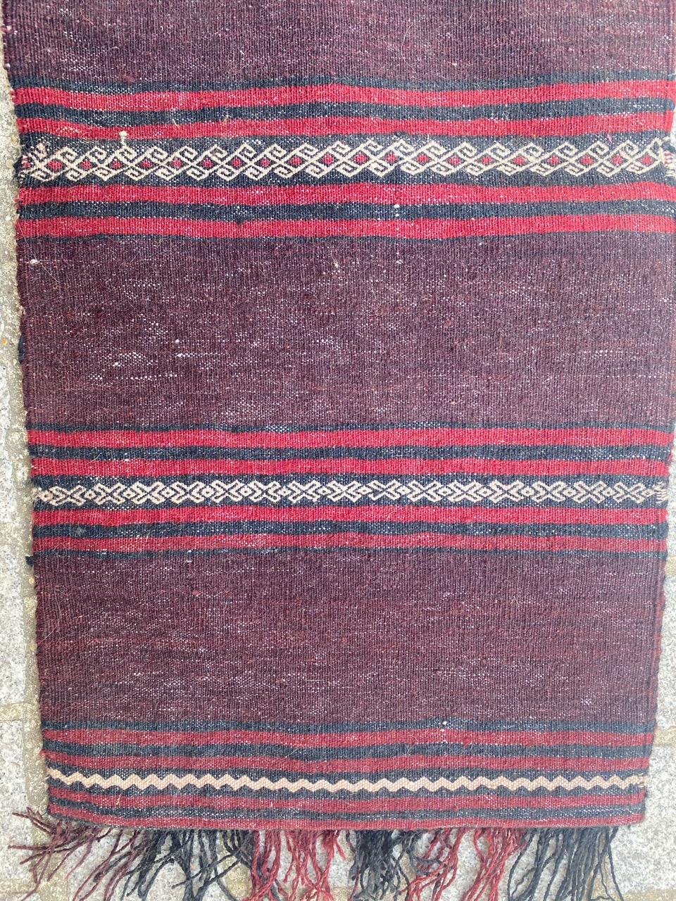 Beautiful Antique Double Bag Face Rug For Sale 4