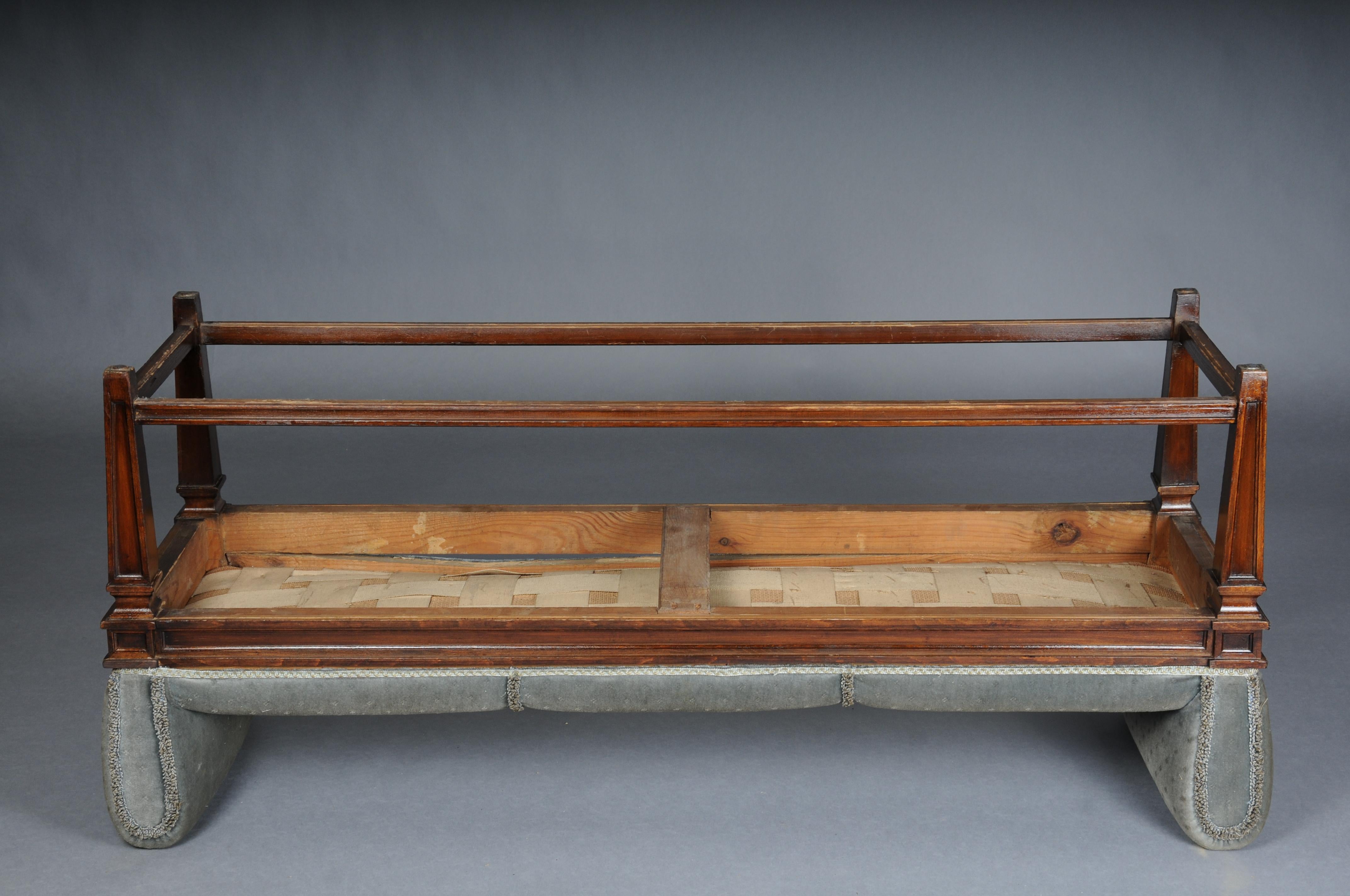 Beautiful antique Empire bench, oak 20th century. For Sale 7