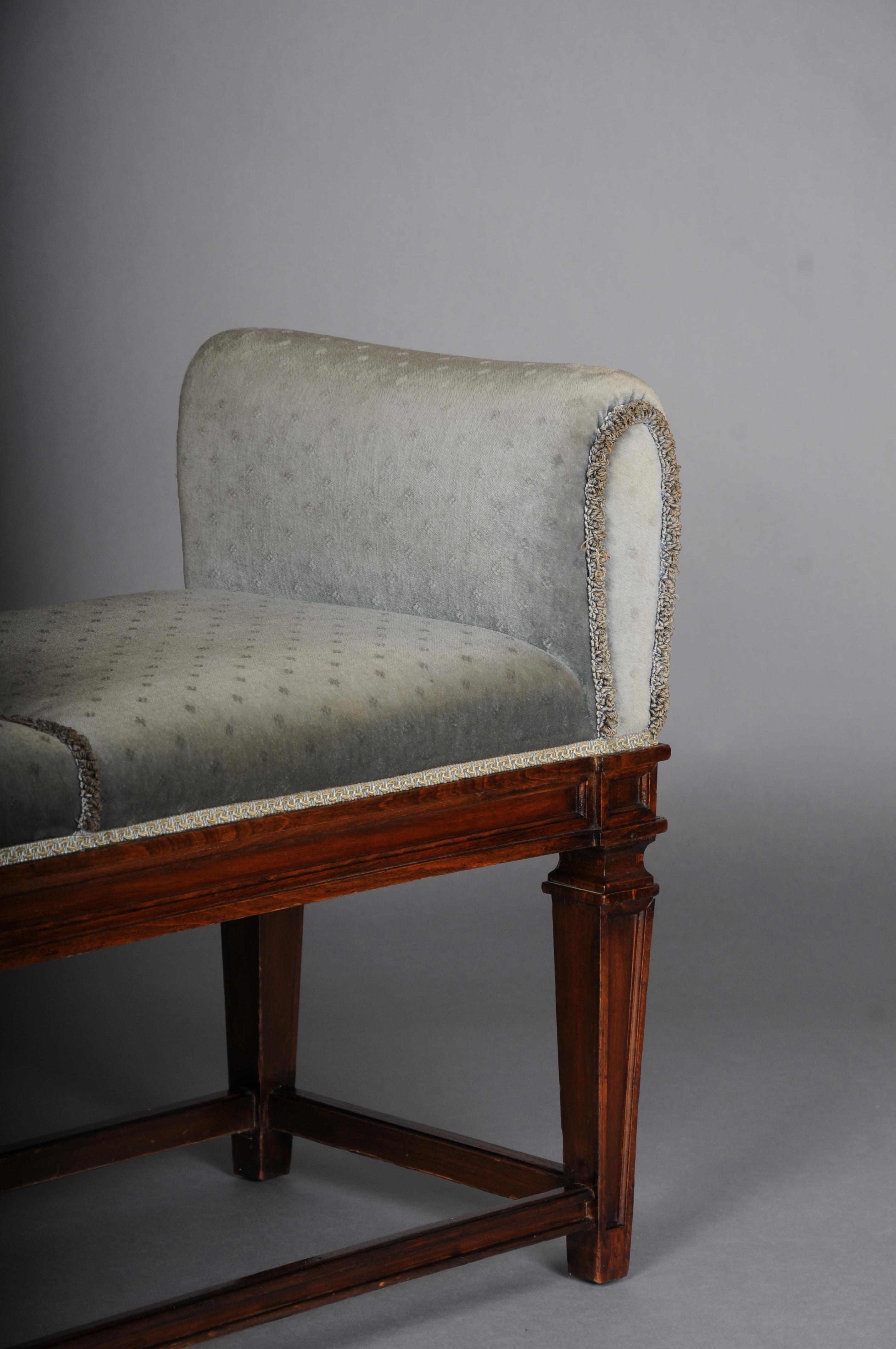 20th Century Beautiful antique Empire bench, oak 20th century. For Sale