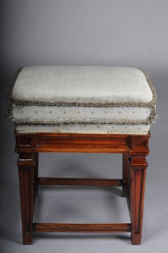 Beautiful antique Empire stool, oak 20th century.