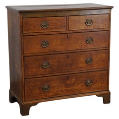 Beautiful Used English chest of drawers/commode with 5 drawers