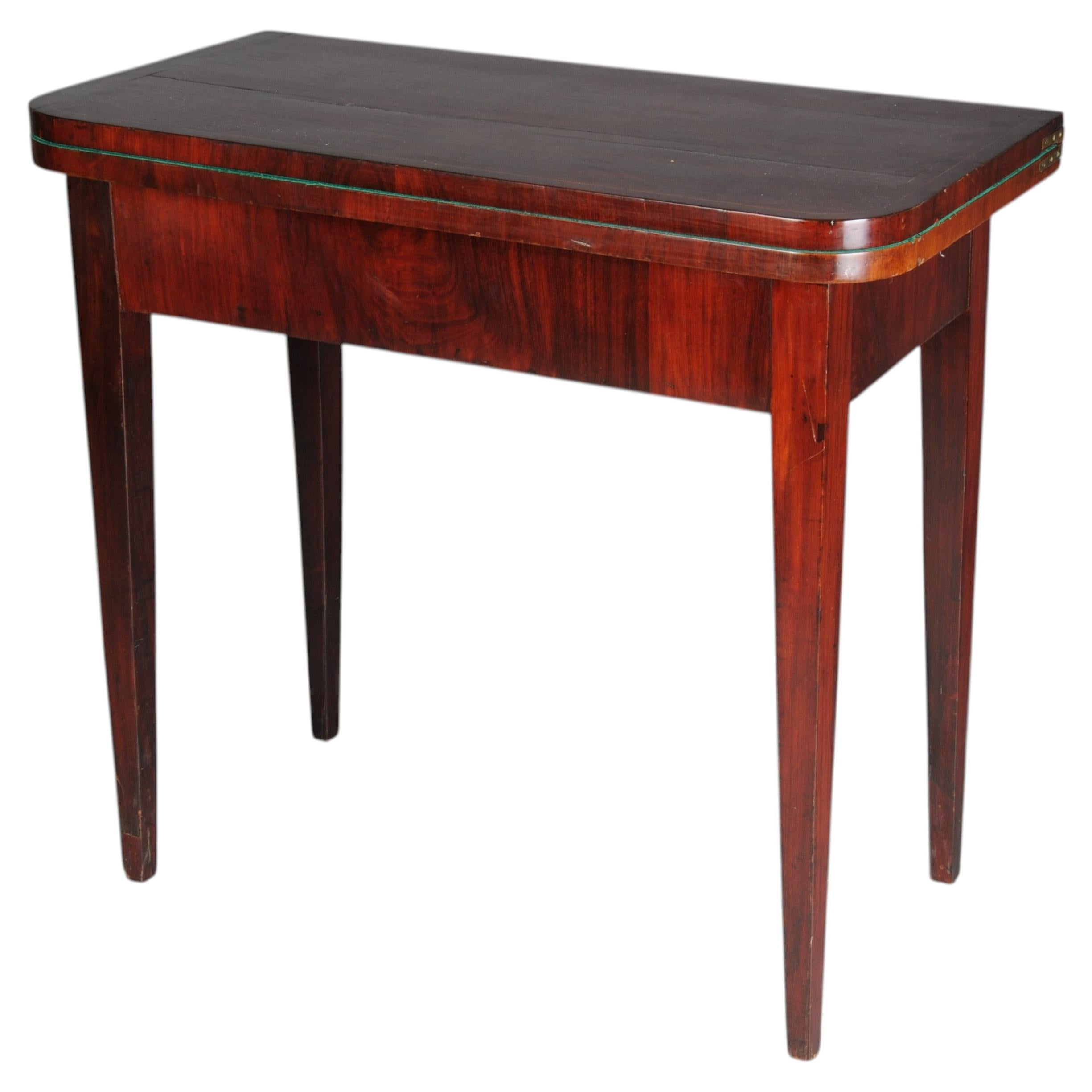 Bellissima consolle inglese antica/console da parete/tavolino per carte, mogano