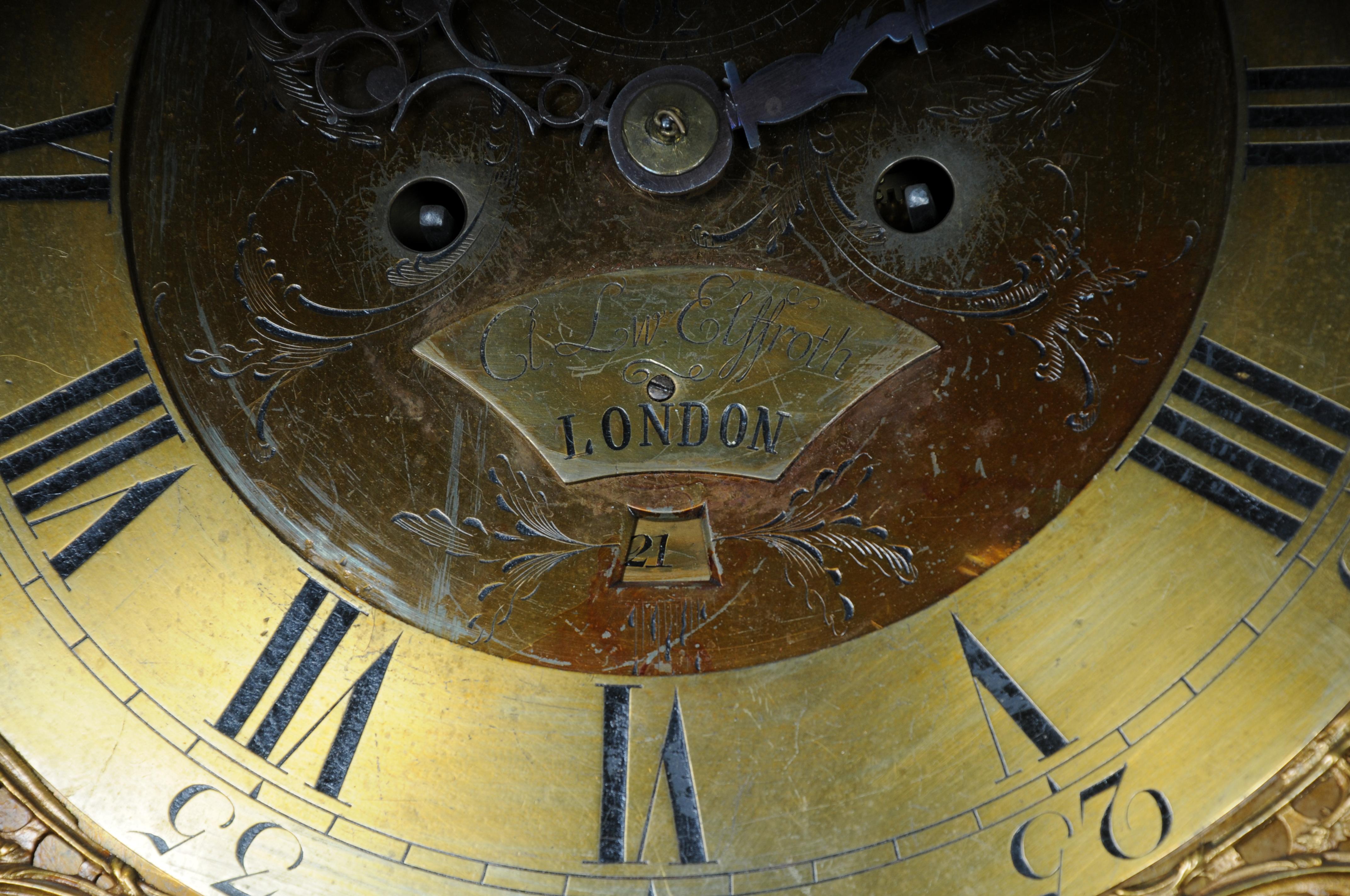 Beautiful Antique English Grandfather Clock, Oak, 19th Century For Sale 6