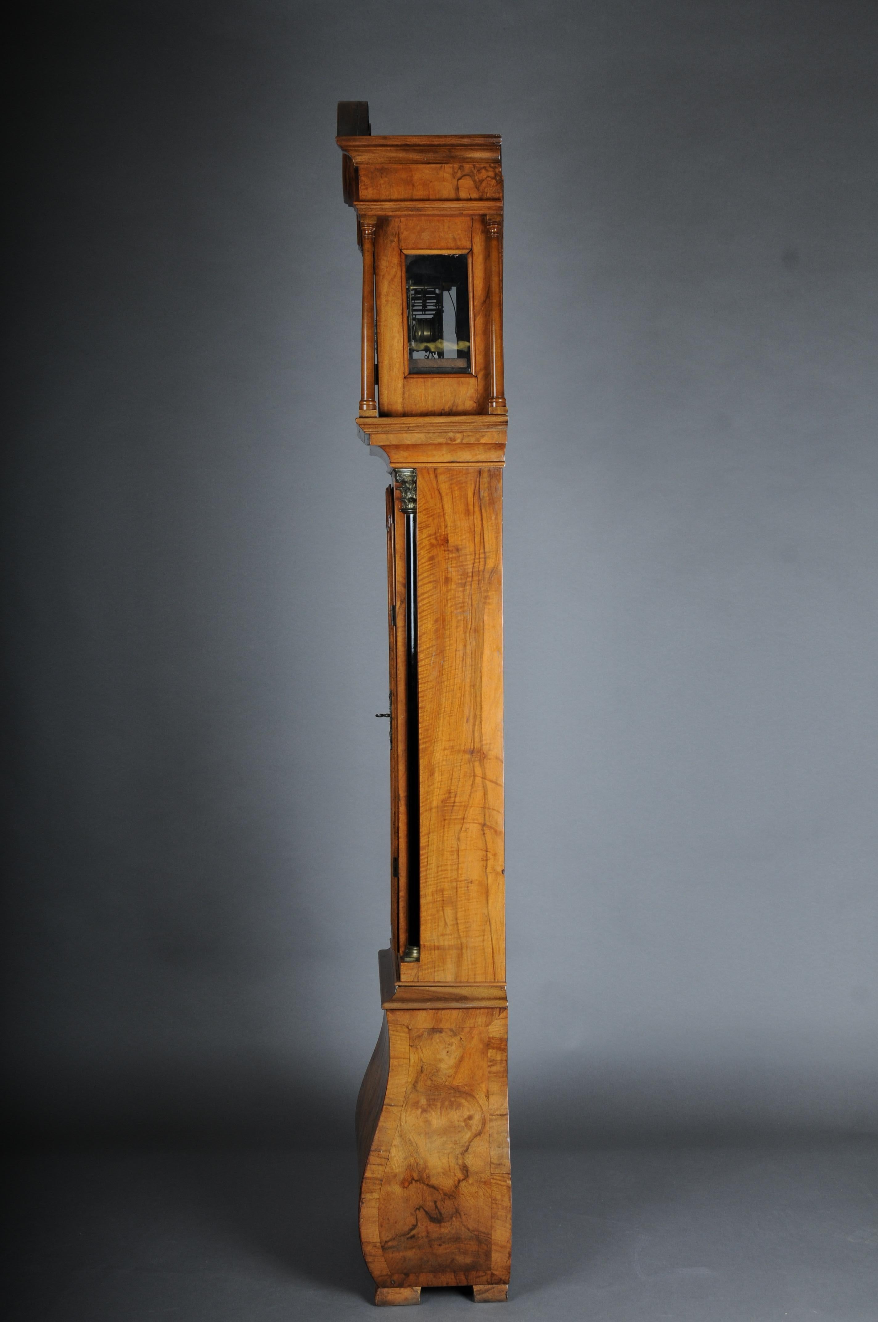 Magnifique horloge de grand-père anglaise ancienne en chêne, XIXe siècle en vente 7
