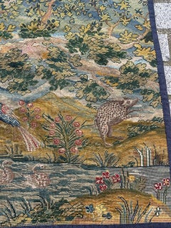 Beautiful antique fine 18th century french needlepoint tapestry