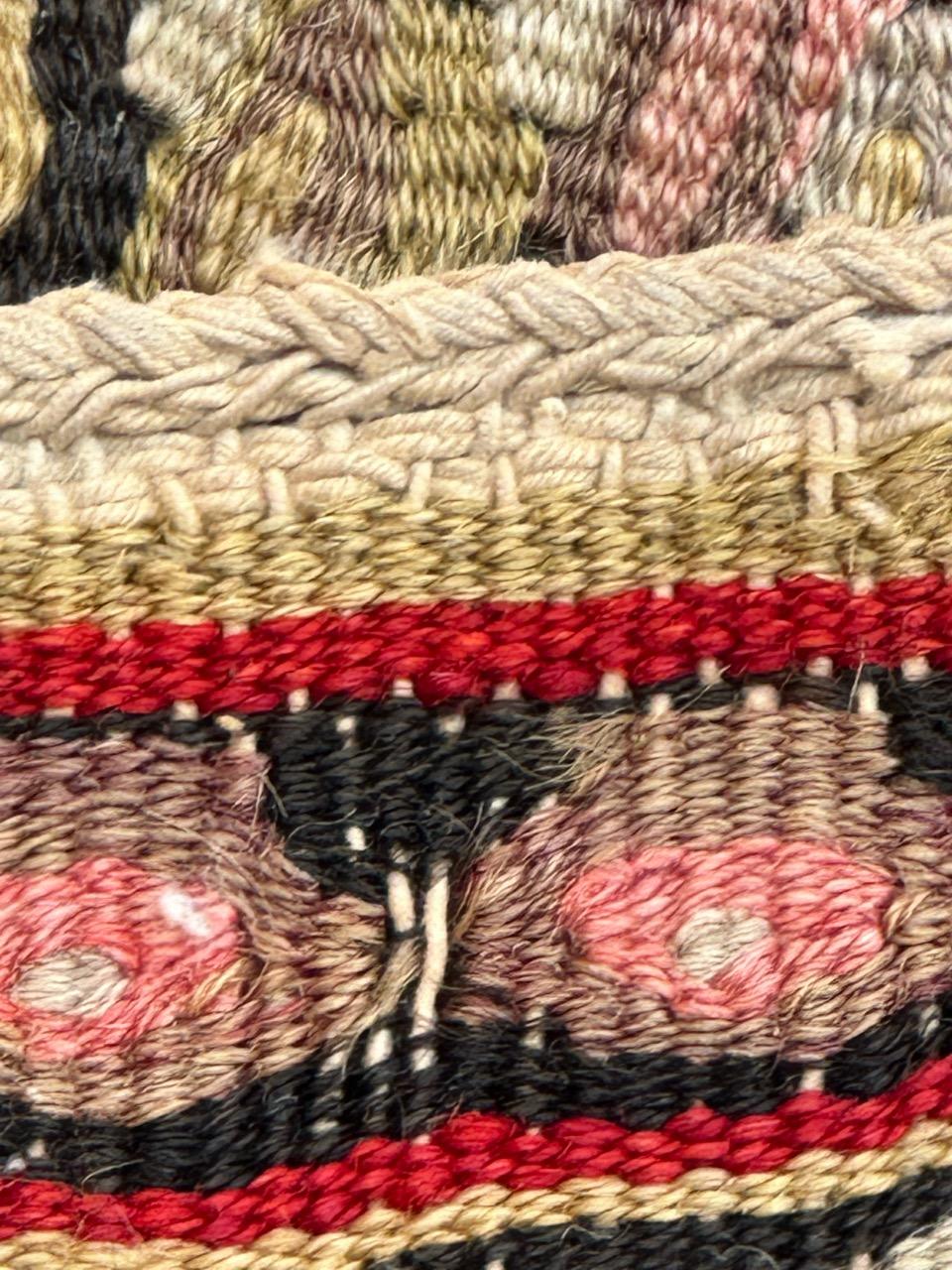 Beautiful antique fine seneh Kilim For Sale 7