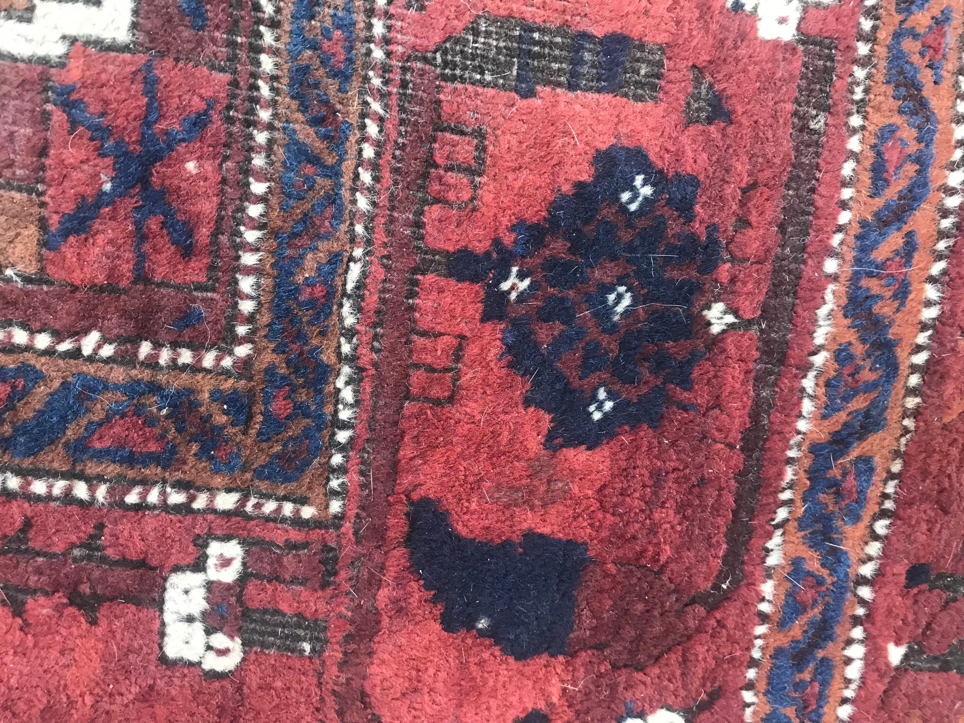 Bobyrug’s Beautiful Antique Fine Turkmen Tribal Rug For Sale 4
