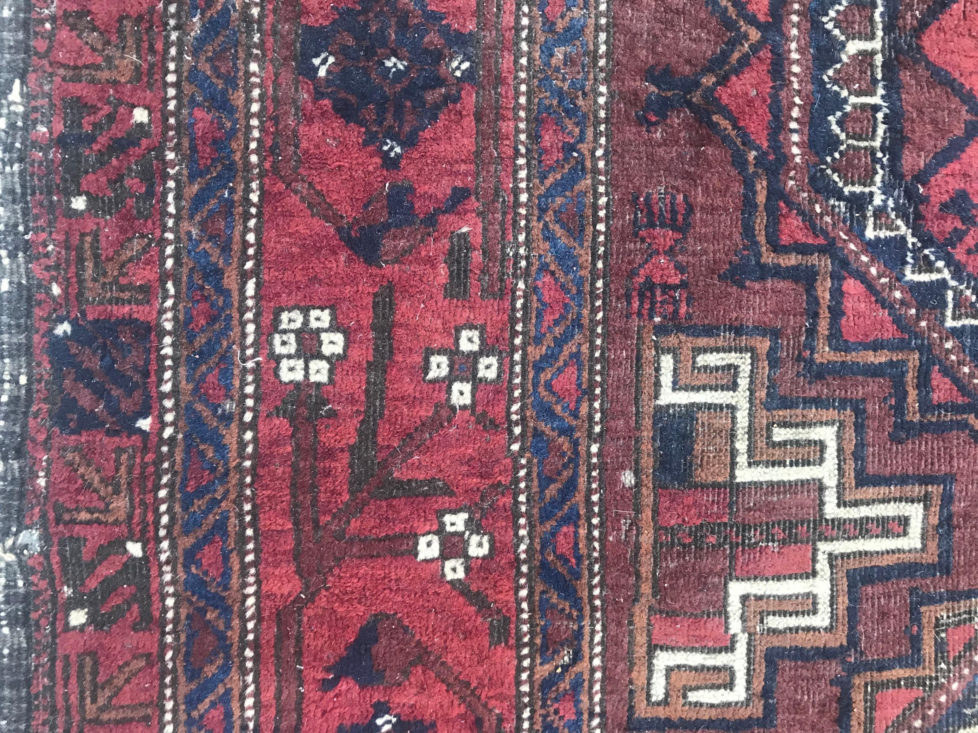 Bobyrug’s Beautiful Antique Fine Turkmen Tribal Rug For Sale 6