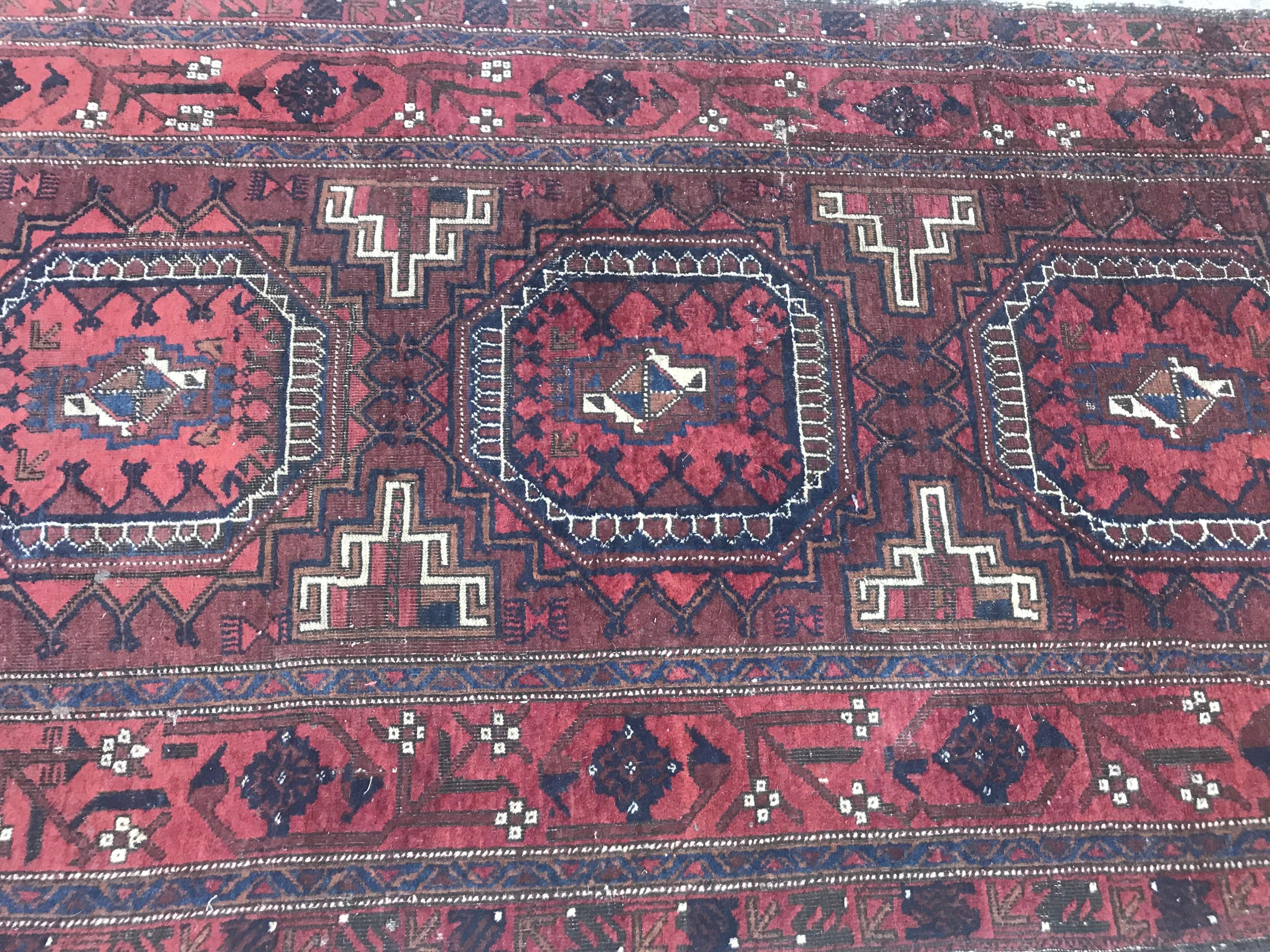 Bobyrug’s Beautiful Antique Fine Turkmen Tribal Rug For Sale 8