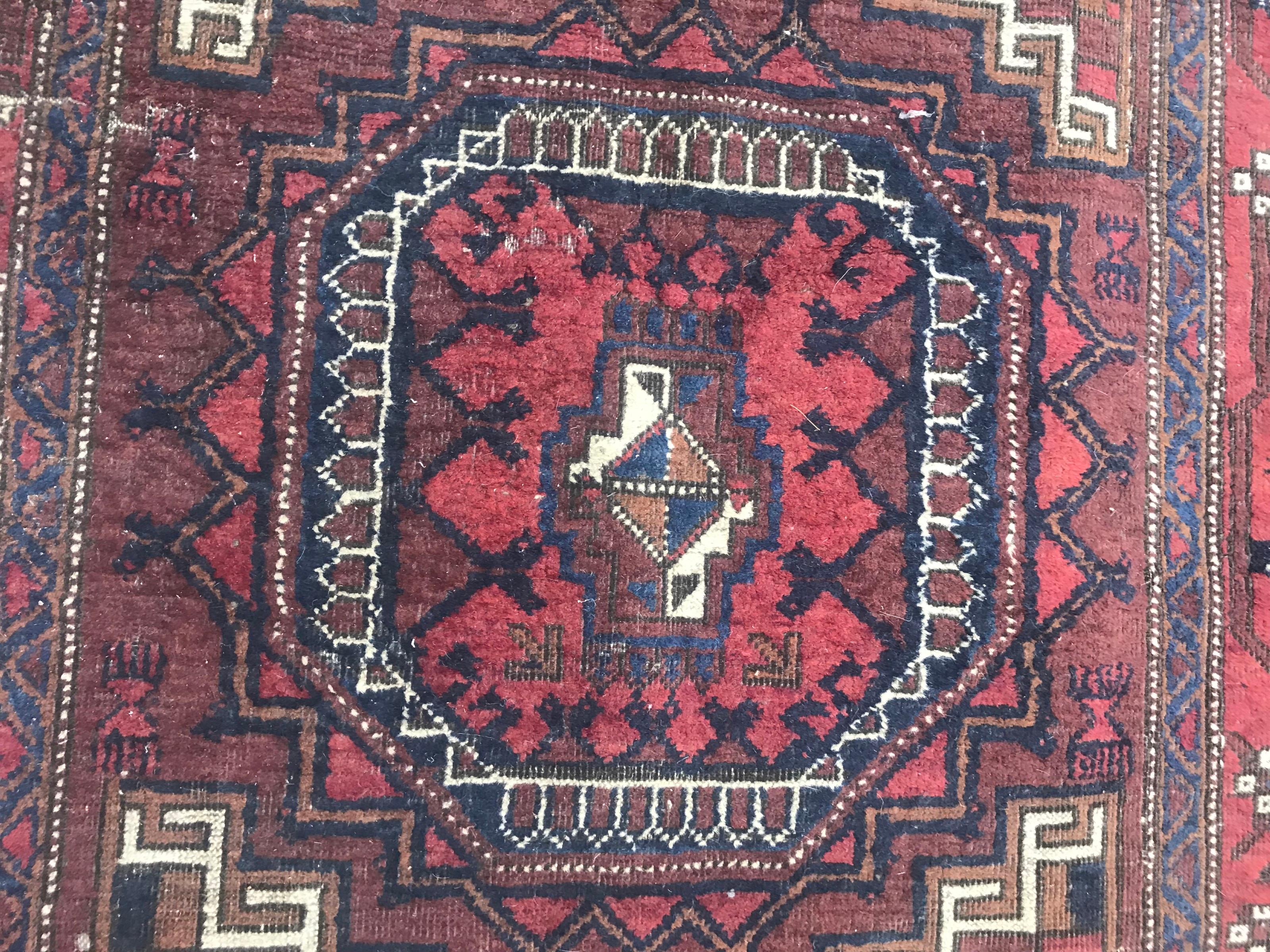 19th Century Bobyrug’s Beautiful Antique Fine Turkmen Tribal Rug For Sale