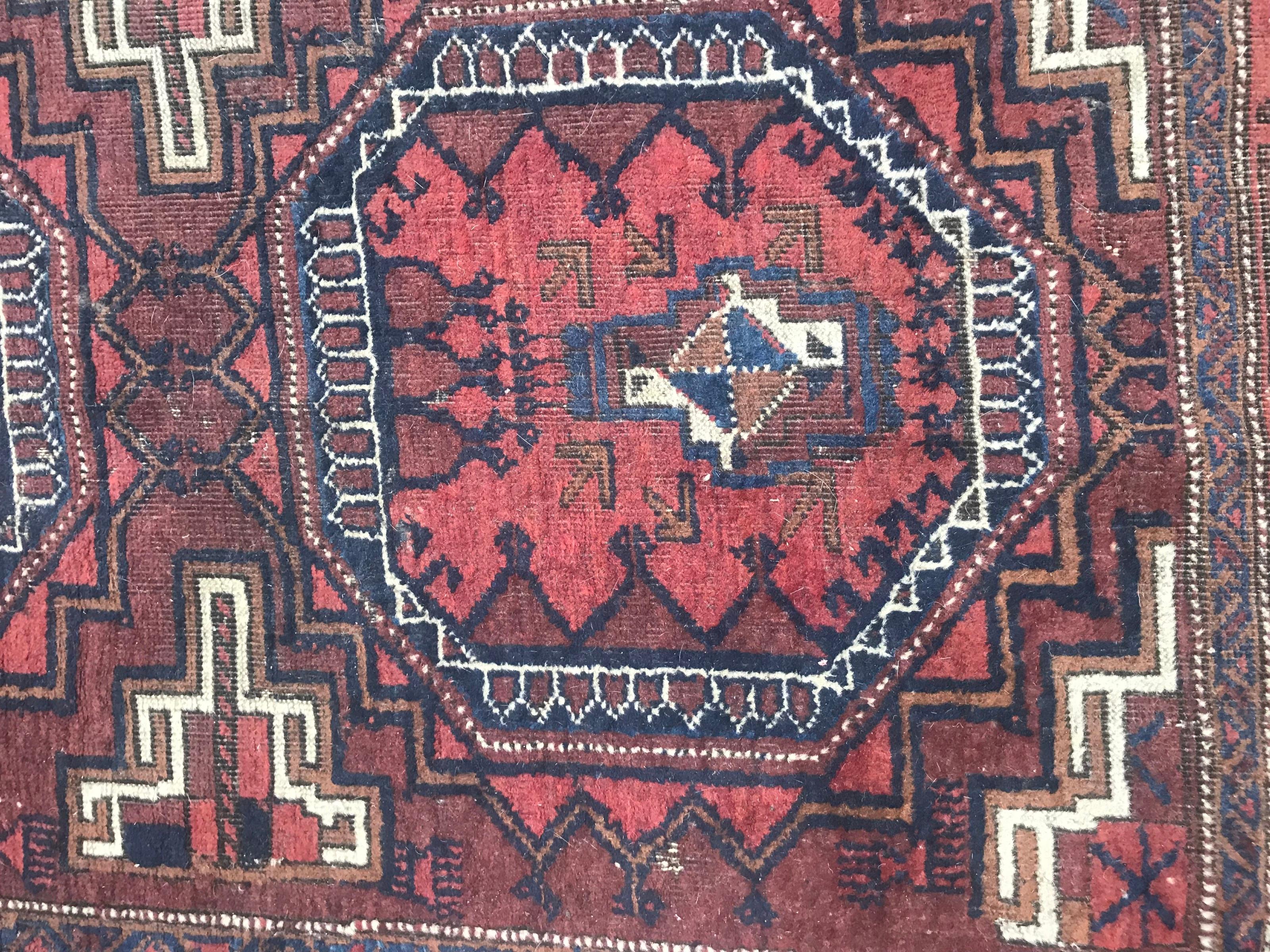 Wool Bobyrug’s Beautiful Antique Fine Turkmen Tribal Rug For Sale