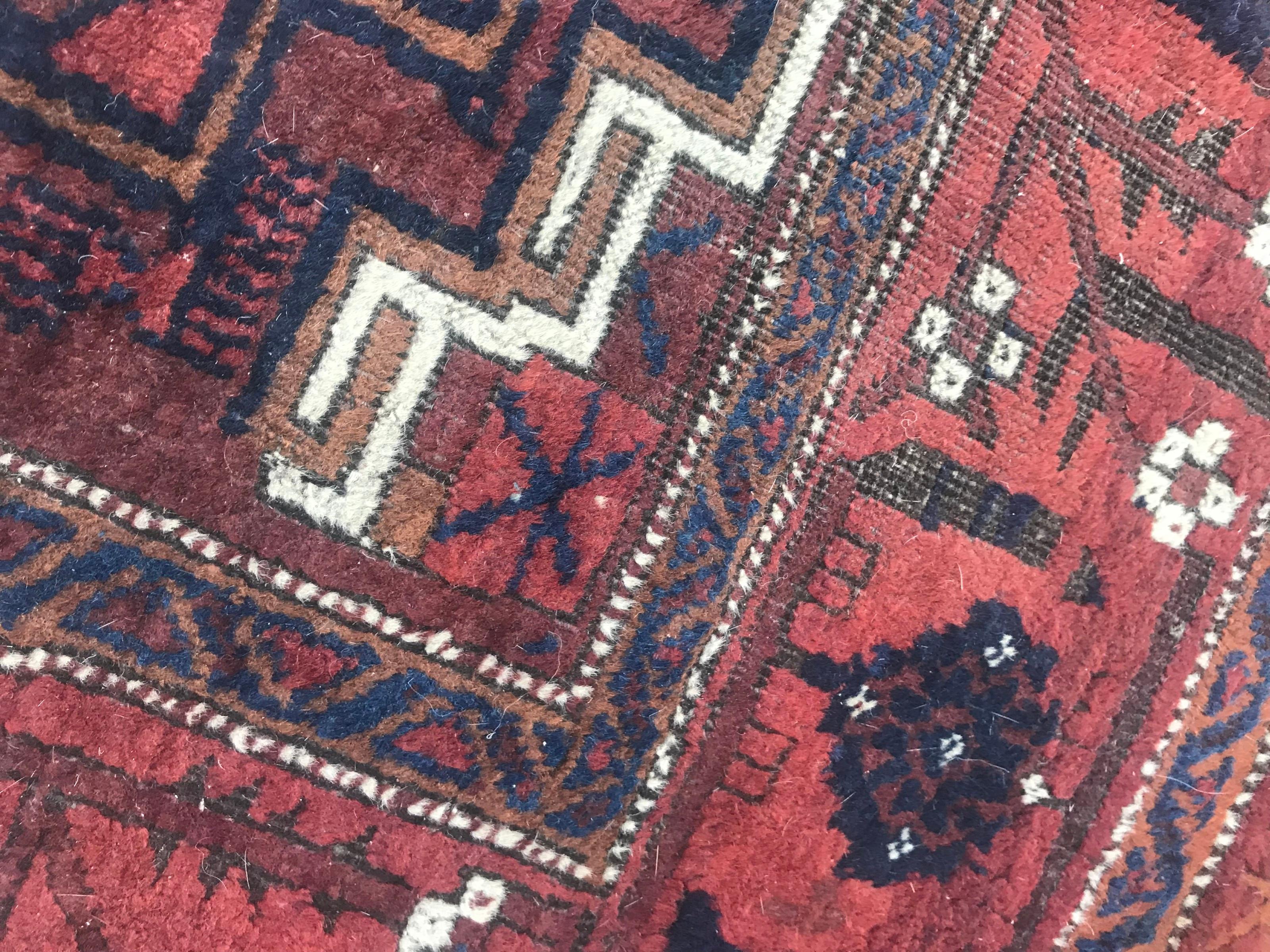 Bobyrug’s Beautiful Antique Fine Turkmen Tribal Rug For Sale 1