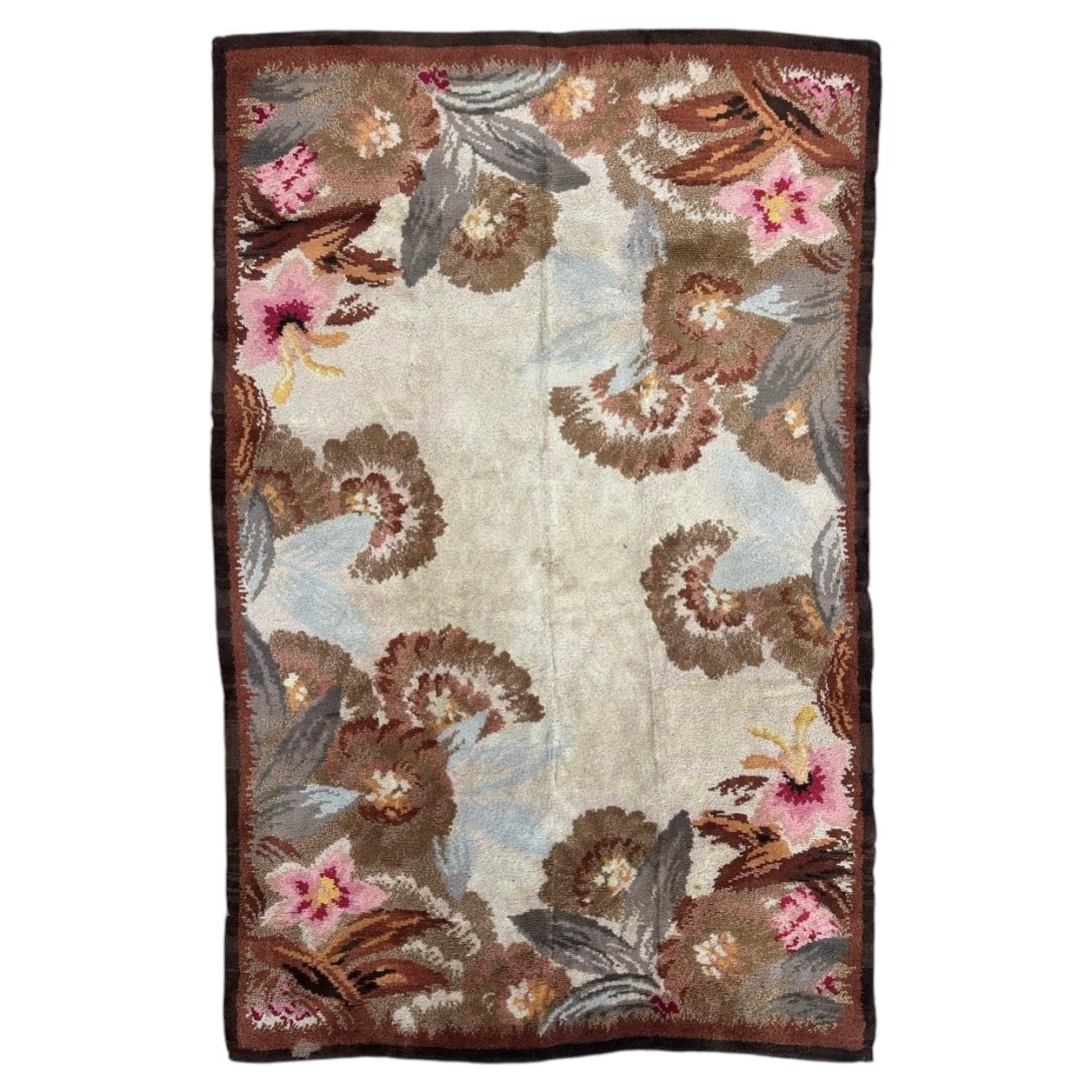 Beautiful antique French Art Deco Rug