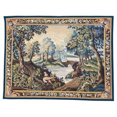 Beautiful Antique French Aubusson Tapestry