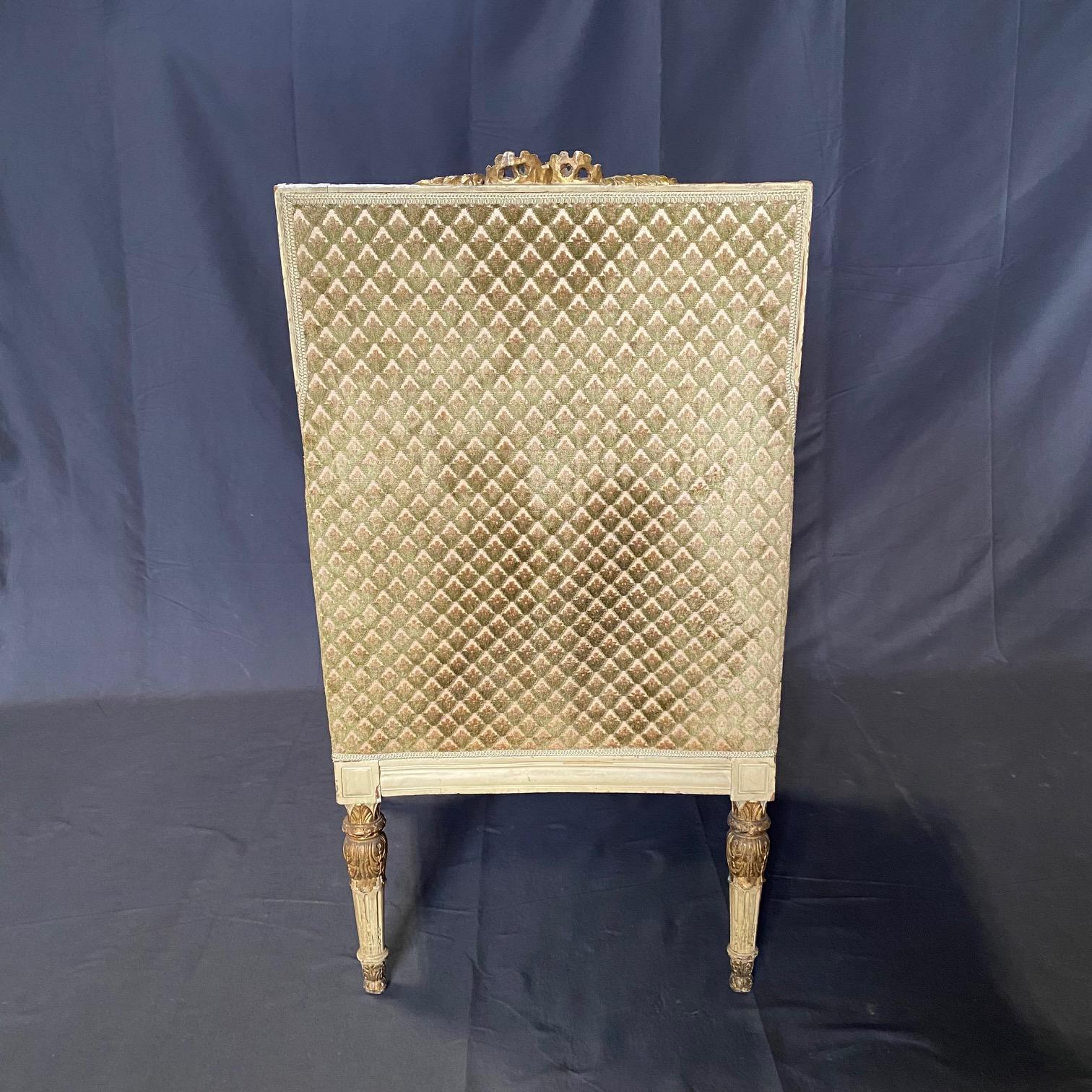 Beautiful Antique French Bergeres For Sale 3