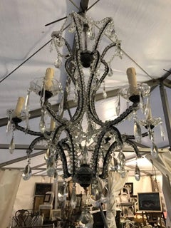 Beautiful, Antique French Chandelier, Crystal, Beaded, Rare