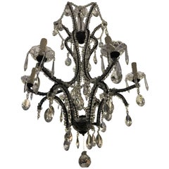 Beautiful, Antique French Chandelier, Crystal, Beaded, Rare