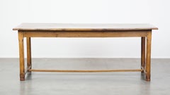 Beautiful Antique French Farmhouse Dining Table in Oak with 2 Drawers