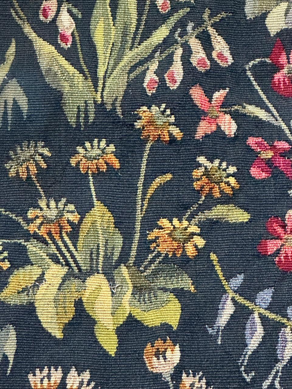 Schöner antiker französischer handgewebter Aubusson-Wandteppich 