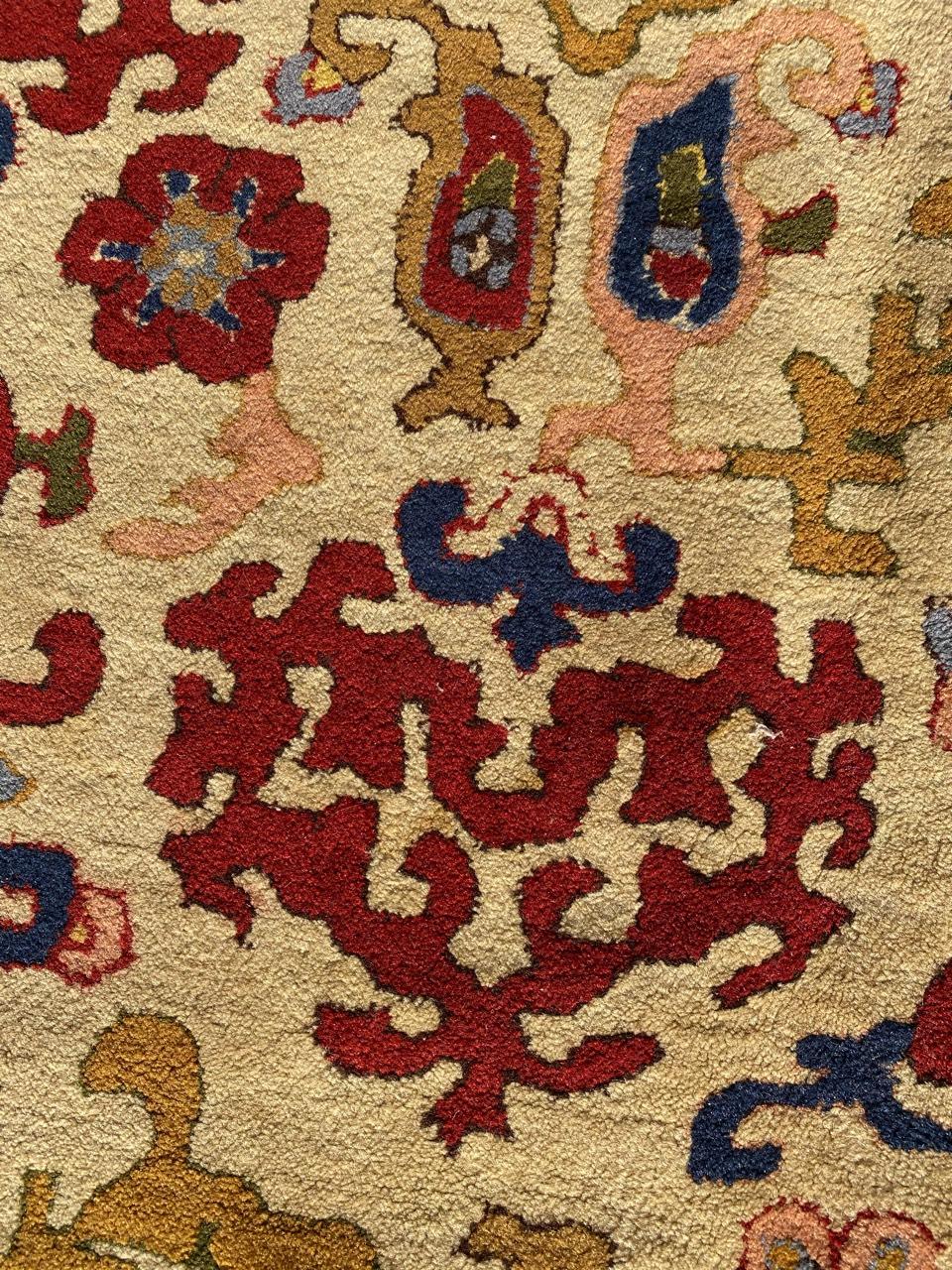 Bobyrugs schöner antiker französischer Janus-Teppich im Angebot 2