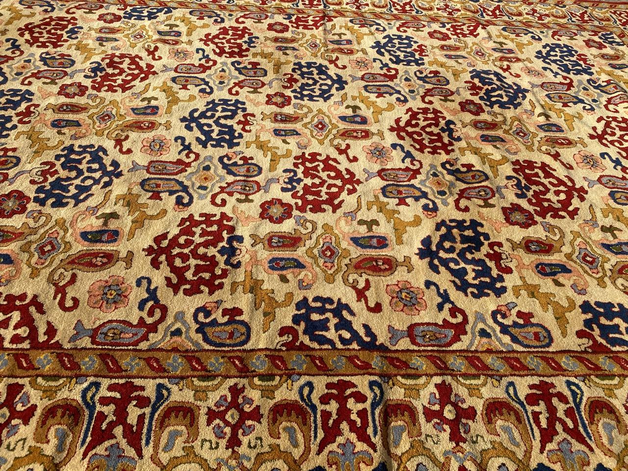 Bobyrugs schöner antiker französischer Janus-Teppich im Angebot 3