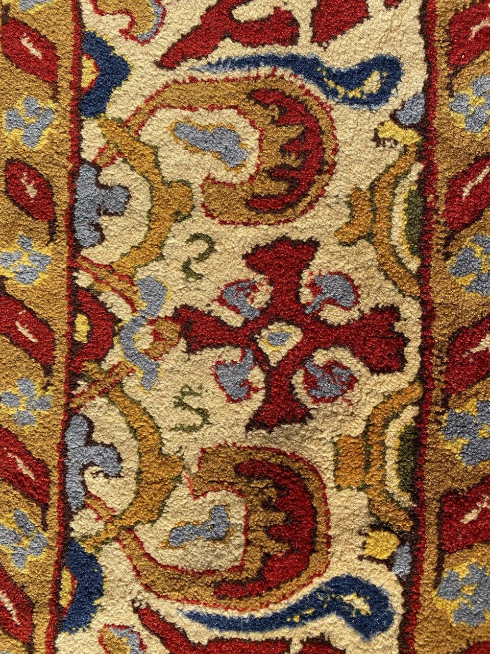 Bobyrugs schöner antiker französischer Janus-Teppich im Angebot 1