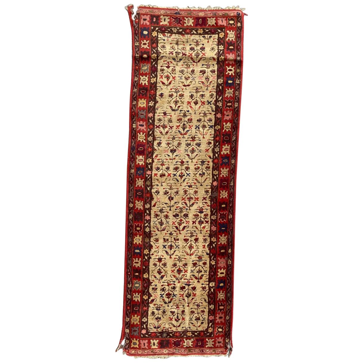 Beautiful Antique French Janus Runner 