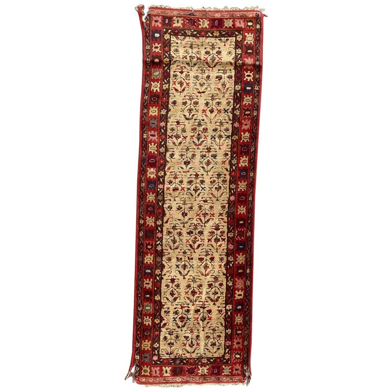 Beautiful Antique French Janus Runner For Sale at 1stDibs