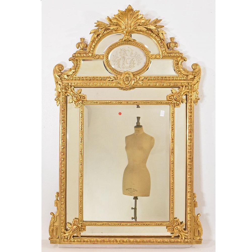 antique gold leaf mirror