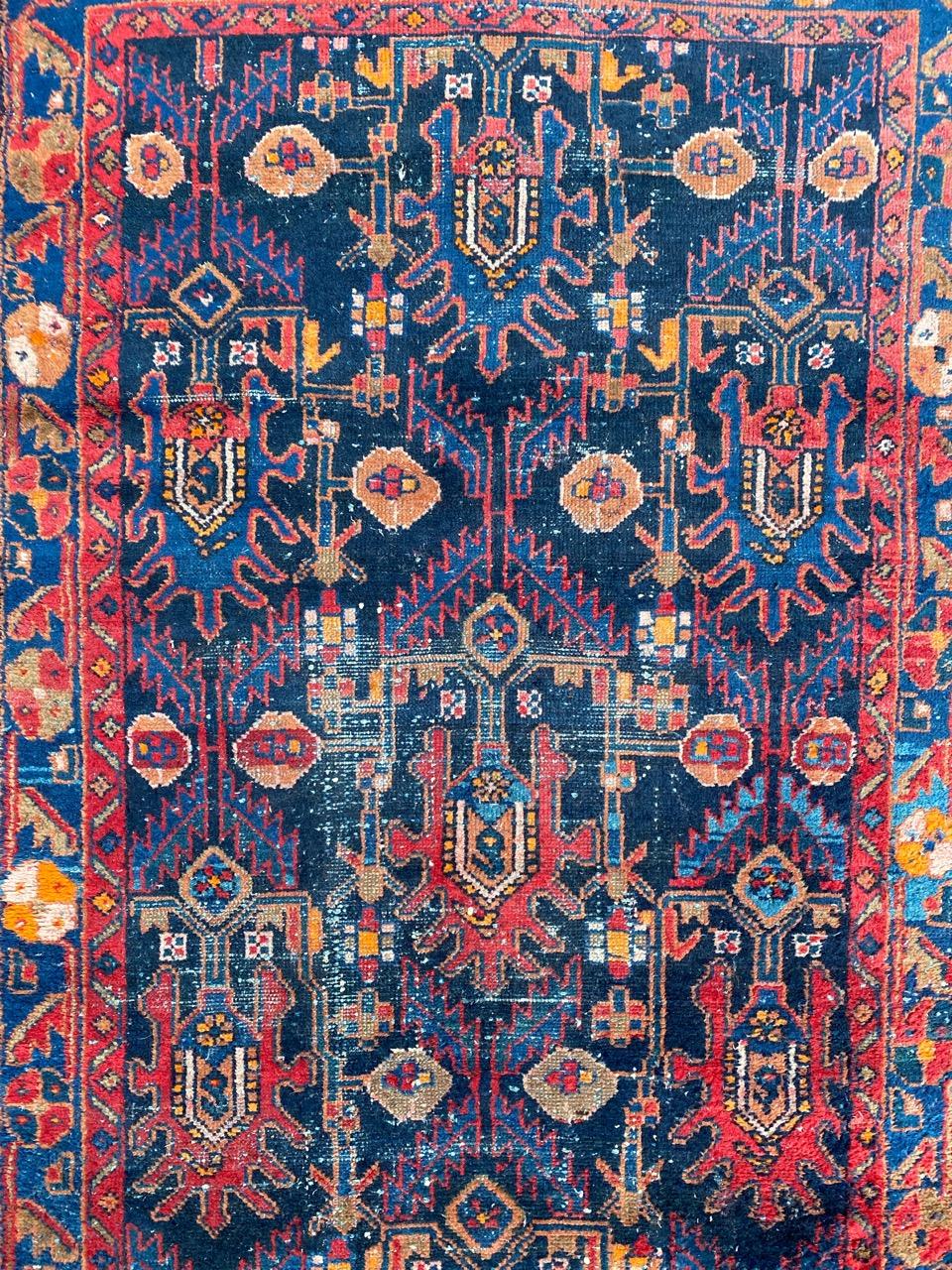 Nice early 20th century rug with beautiful stylised floral design and nice natural colors, entirely hand knotted with wool velvet on cotton foundation.

✨✨✨
