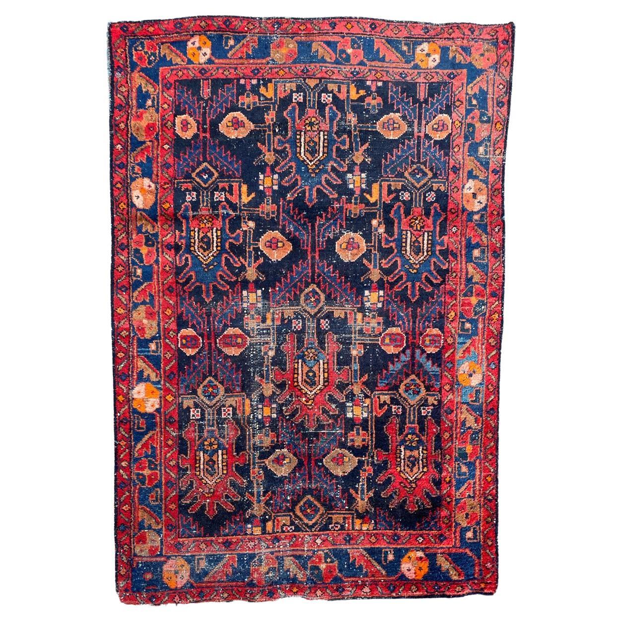 Bobyrugs schöner antiker Hamadan-Teppich