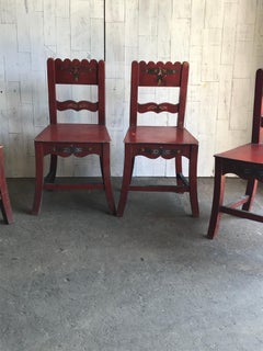 Beautiful Antique Hand Painted Chairs/4