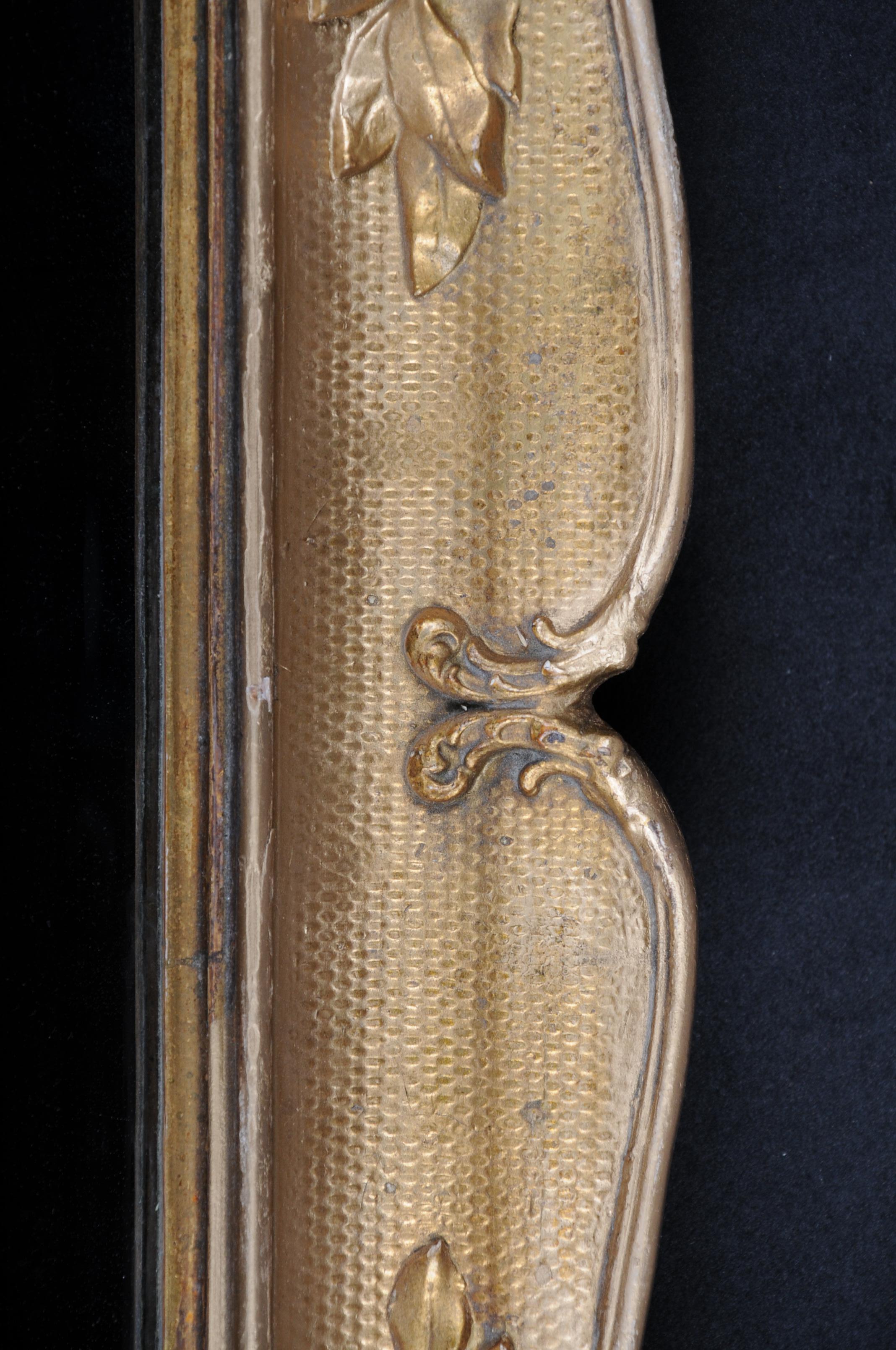 Magnifique miroir historique ancien, datant d'environ 1870, doré en vente 3