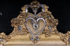 Beautiful Antique Historicism Mirror, Around 1870, Gilded