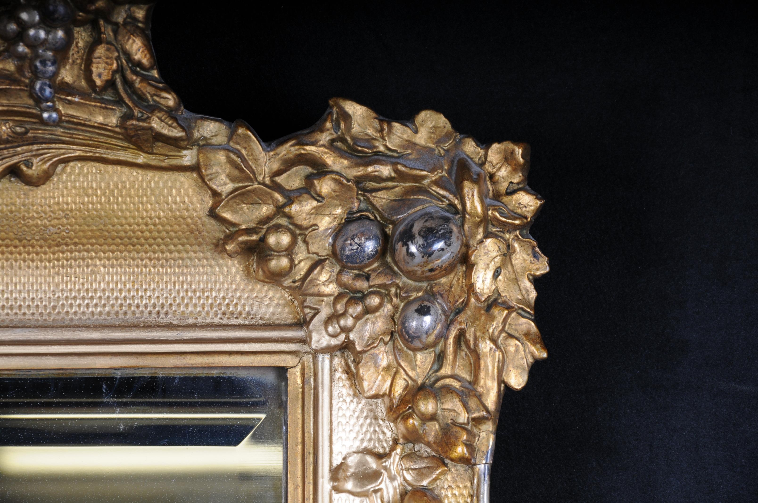 Gilt Beautiful Antique Historicism Mirror, Around 1870, Gilded For Sale