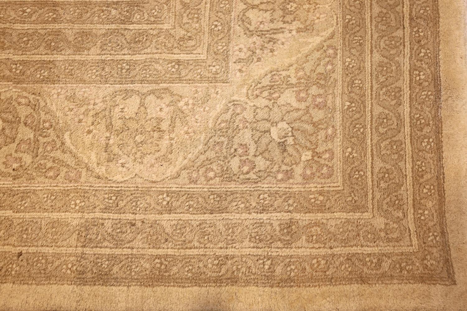 Hand-Knotted Antique Indian Agra Carpet. Size: 12 ft x 13 ft 10 in For Sale