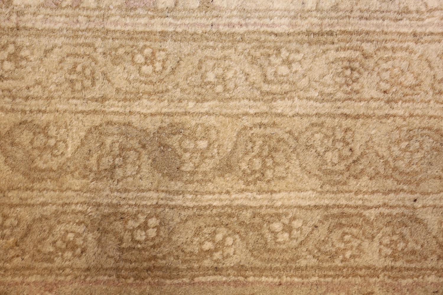 Wool Antique Indian Agra Carpet. Size: 12 ft x 13 ft 10 in For Sale