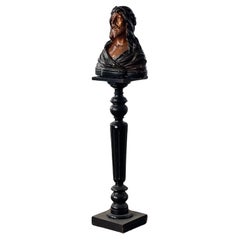 Beautiful antique Jezus bust, Jean Carli, Belgium ca. 1900