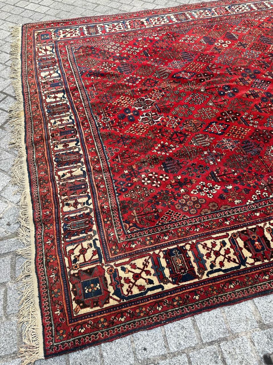 Annodato a mano Il bellissimo tappeto antico Joshaghan di Bobyrug in vendita