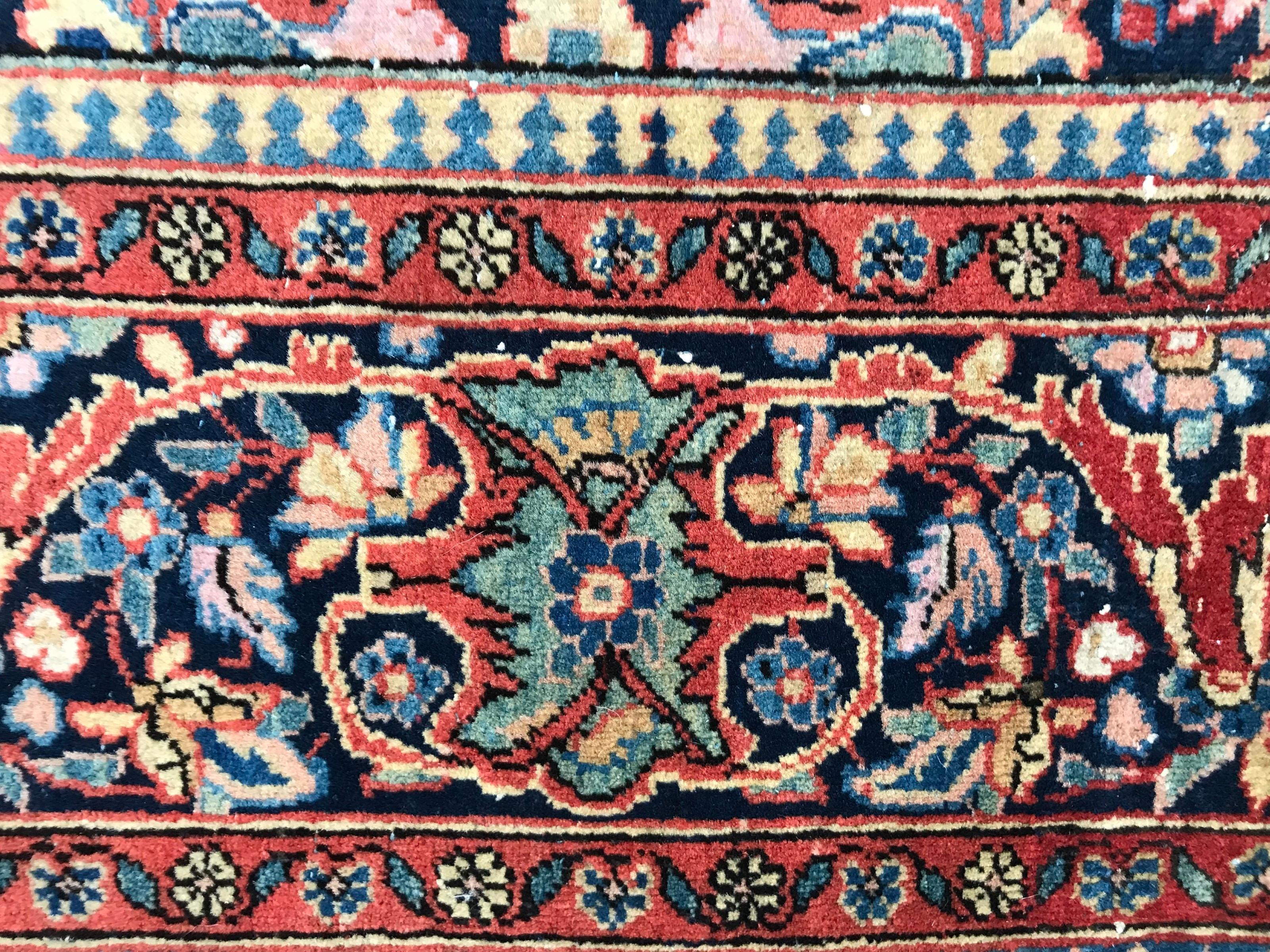 Beautiful Antique Kashan Rug For Sale 4