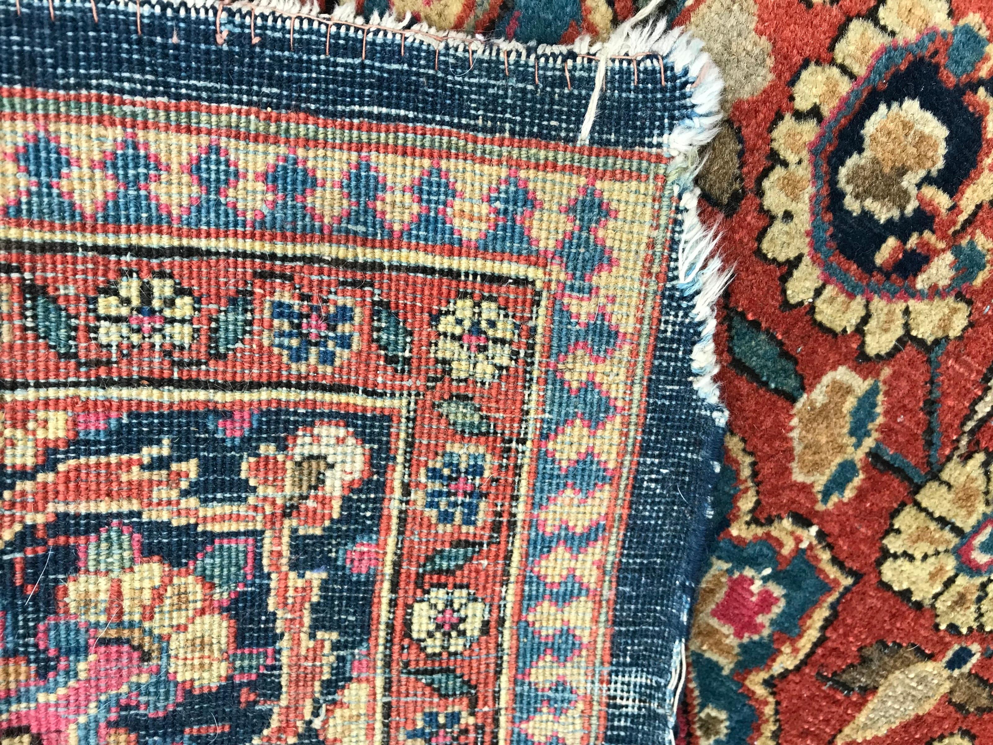 Beautiful Antique Kashan Rug For Sale 8