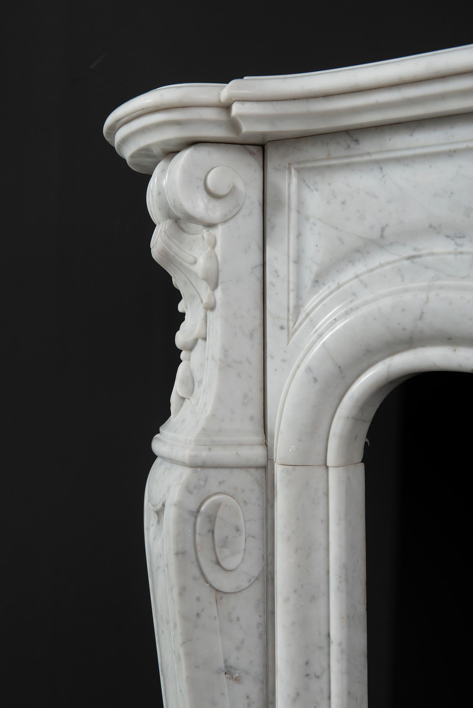 Beautiful Antique Louis XV Fireplace Mantel 7