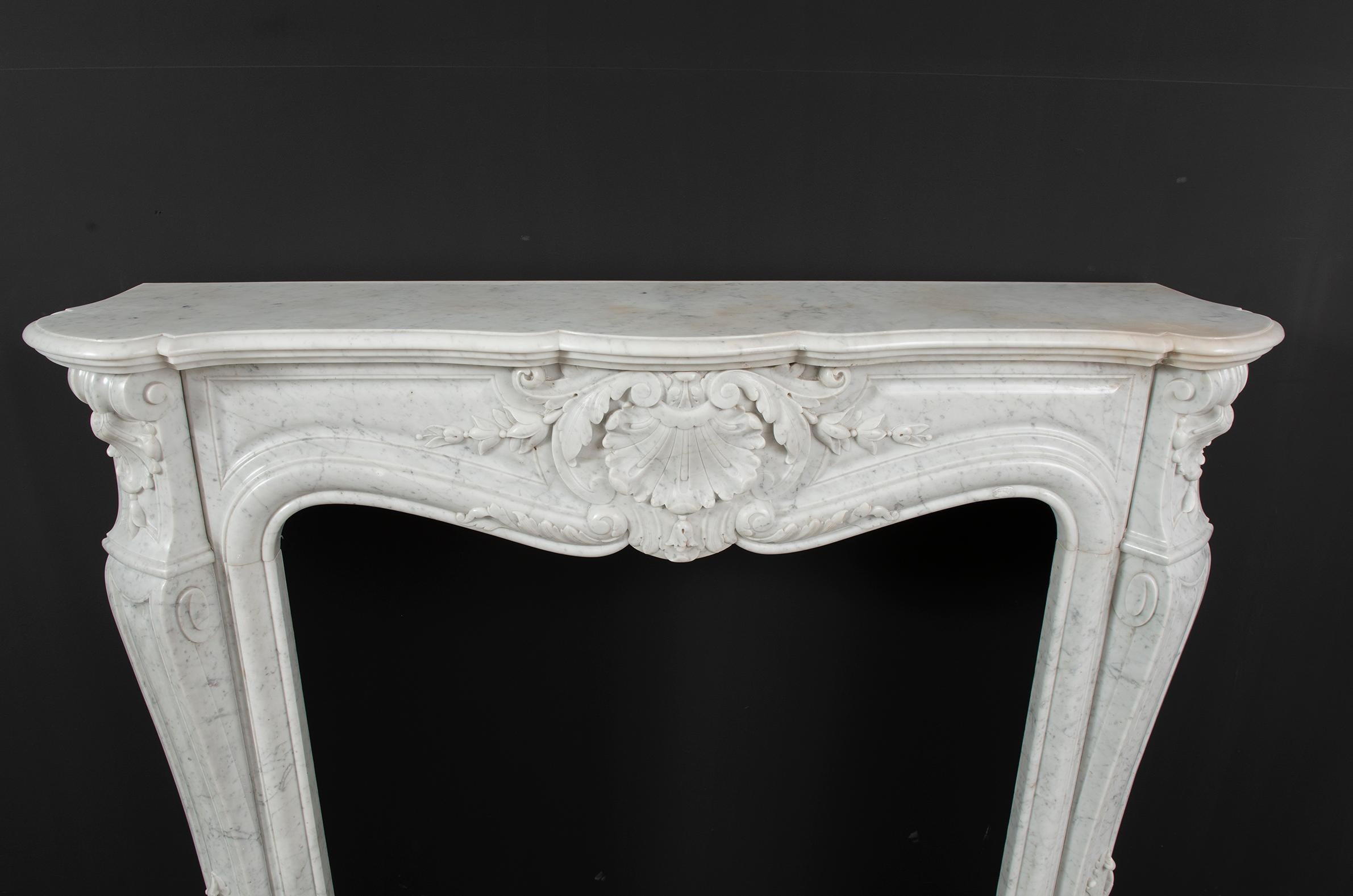 Beautiful Antique Louis XV Fireplace Mantel 10