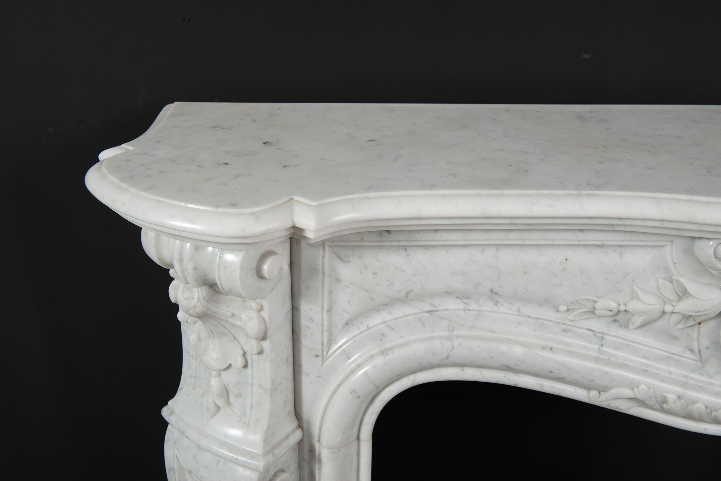 Beautiful Antique Louis XV Fireplace Mantel 12