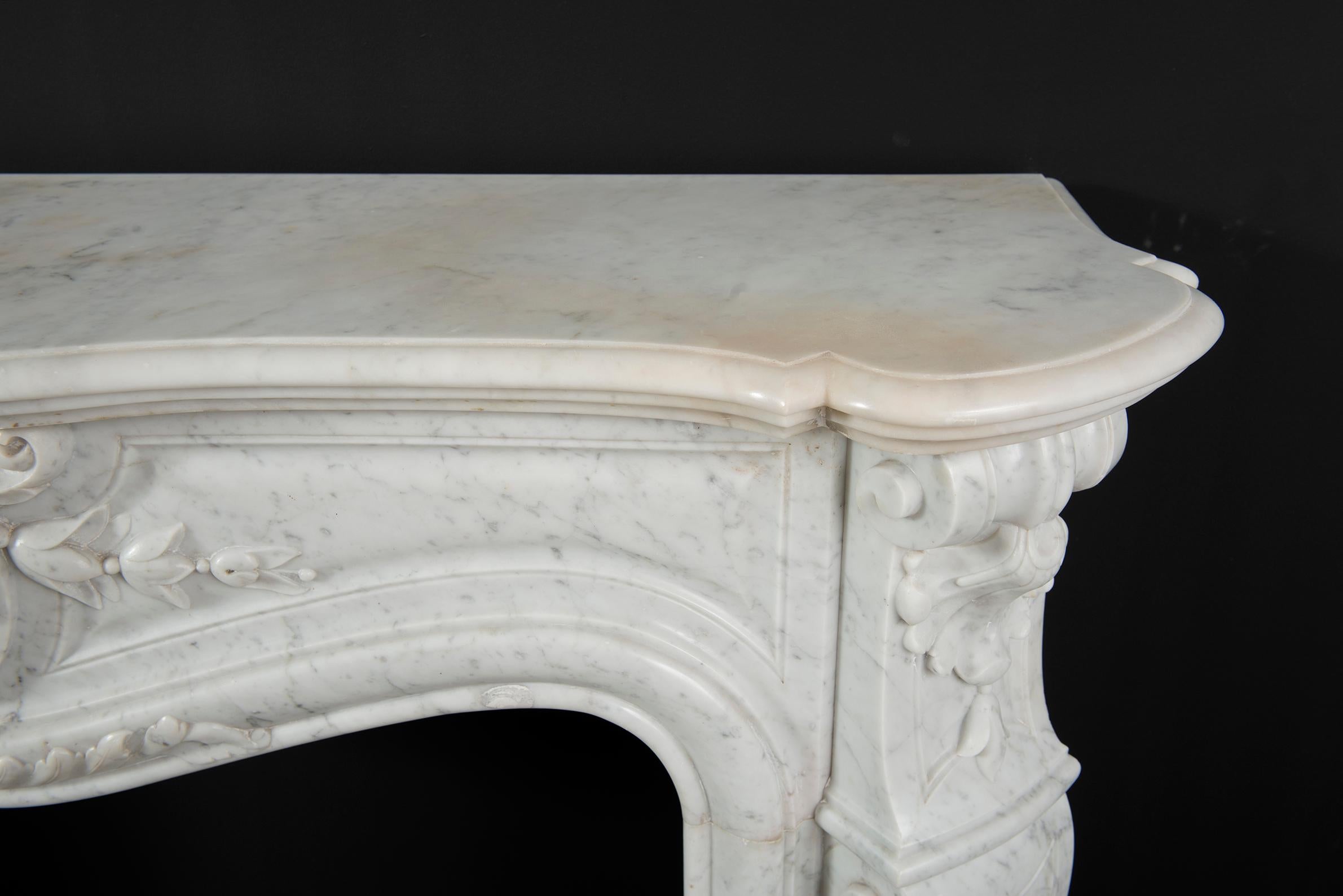 Beautiful Antique Louis XV Fireplace Mantel 13